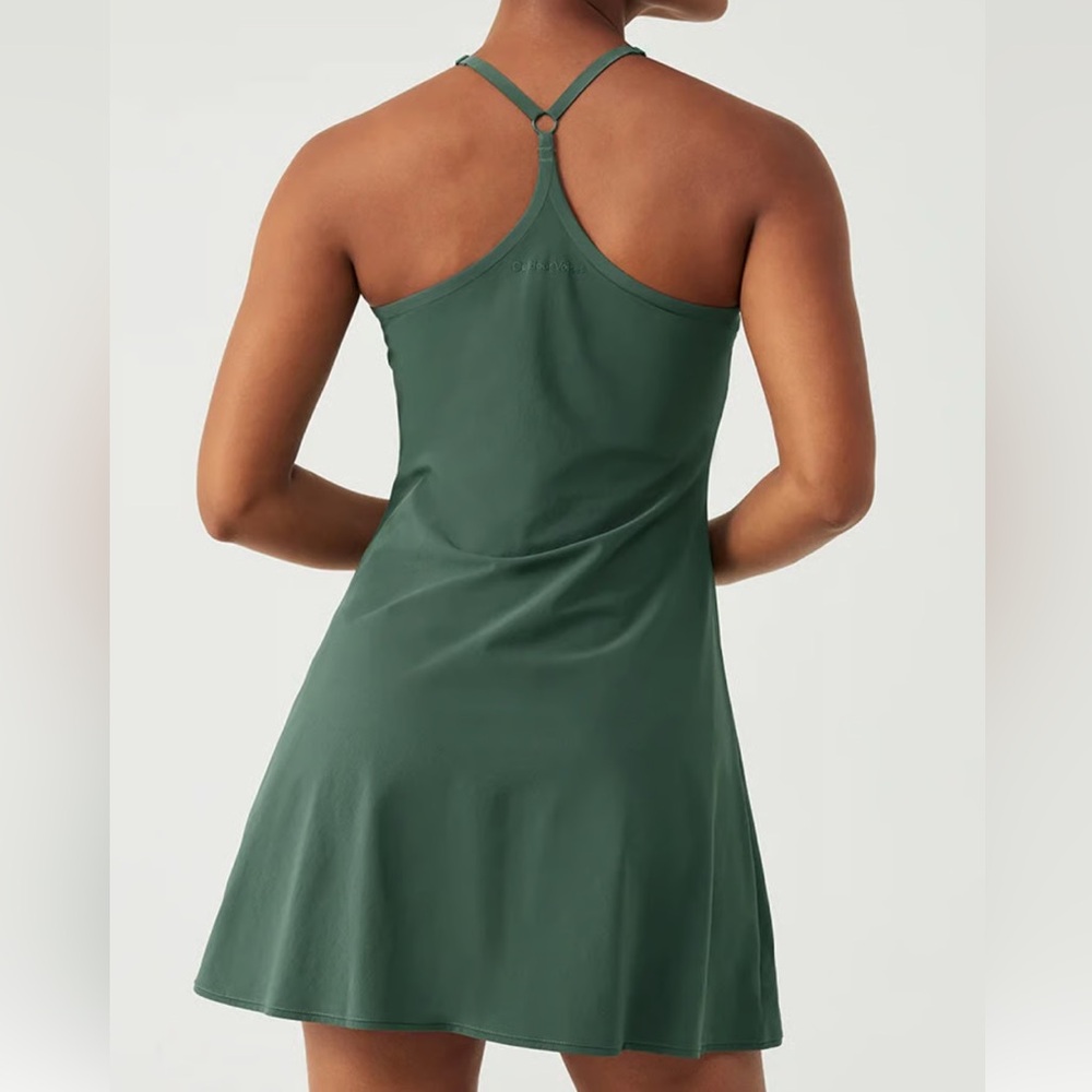 NWT Outdoor Voices The Exercise Dress Evergreen size S/M built in shorts/pockets - Picture 6 of 13